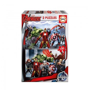 Puzzle Avengers 2 x 100 piezas