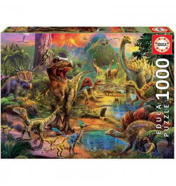 Puzzle Tierra de Dinosaurios 1000 pc