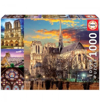 Puzzle Collage de Notre Dame 1000 pc