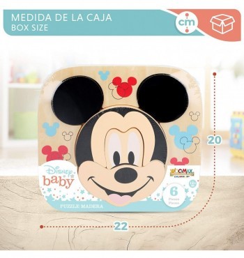 Baby Mickey Puzzle infantil Madera  - Juego educativo