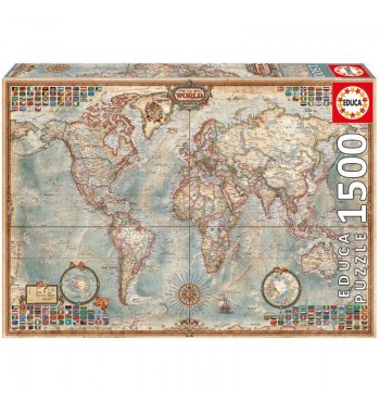 Puzzle Mapa Político El Mundo 1500pc