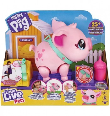 Little Live Pets Mi pequeño cerdito rosa - My Little Pig Pet