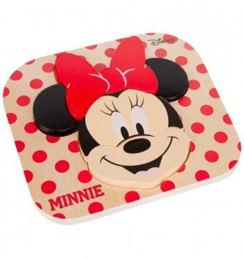 Baby Minnie puzzle de madera - juego infantil educativo