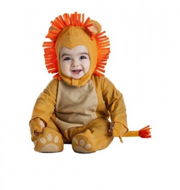 Disfraz bebe León 7-12 meses con capucha