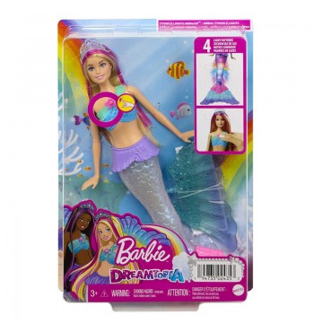 Barbie Sirena Luces de Arcoiris Dreamtopía
