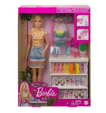 Barbie puesto de Smoothies - Barbie Bar de batidos