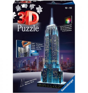 Puzzle 3D Empire State Building luz